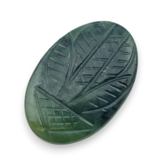 Nephrite carved cabochon 31x21 mm no 61