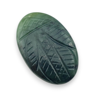 Nephrite carved cabochon 31x21 mm no 61
