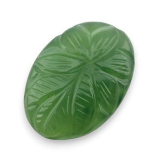Nephrite carved cabochon 31x22 mm no 41