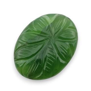 Nephrite carved cabochon 31x23 mm no 29