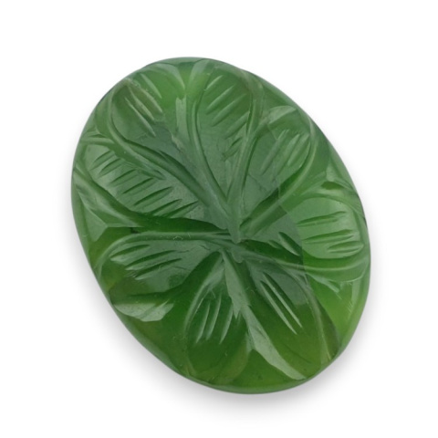 Nephrite carved cabochon 31x23 mm no 29 Nephrite carved cabochon 31x23 mm no 29