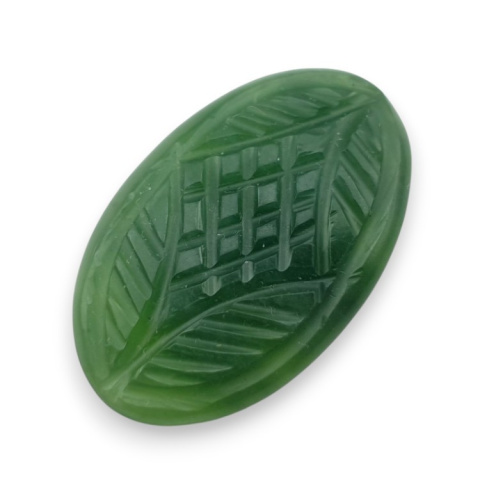 Nephrite carved cabochon 33x21 mm no 44 Nephrite carved cabochon 33x21 mm no 44