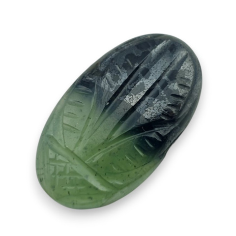 Nephrite carved cabochon 35x14 mm no 76 Nephrite carved cabochon 35x14 mm no 76