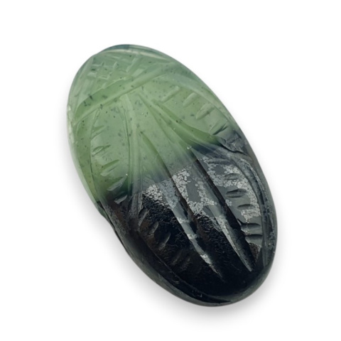 Nephrite carved cabochon 35x14 mm no 76 Nephrite carved cabochon 35x14 mm no 76