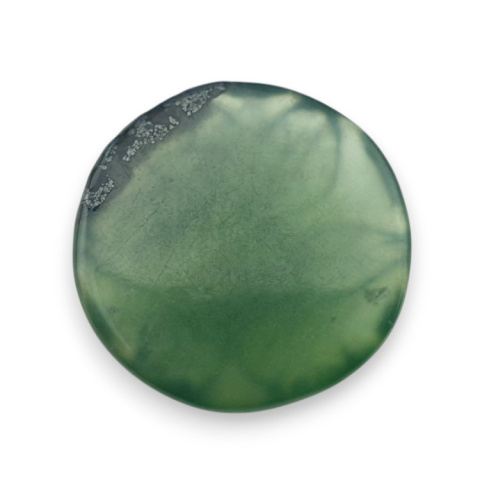 Nephrite carved cabochon fi 19 mm no 66 Nephrite carved cabochon fi 19 mm no 66