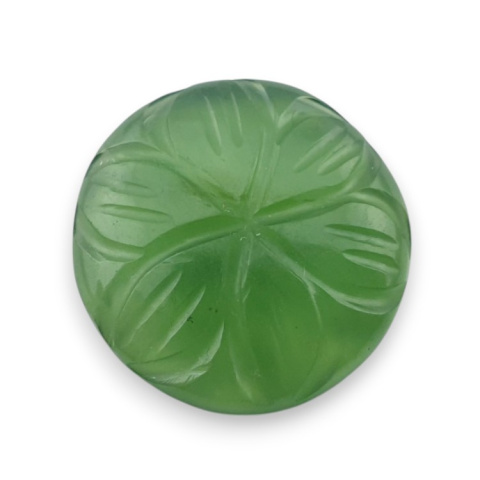 Nephrite carved cabochon fi 19 mm no 96 Nephrite carved cabochon fi 19 mm no 96