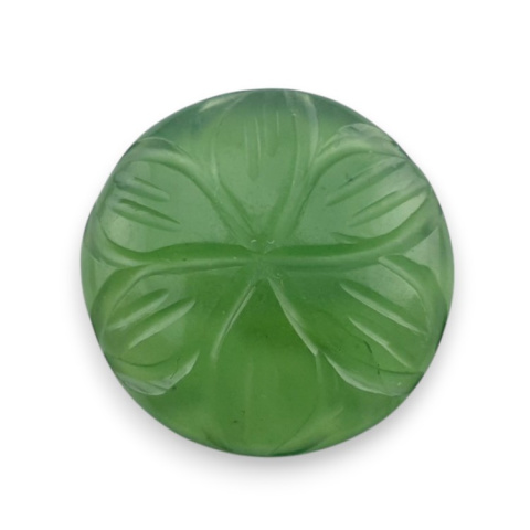 Nephrite carved cabochon fi 19 mm no 96 Nephrite carved cabochon fi 19 mm no 96