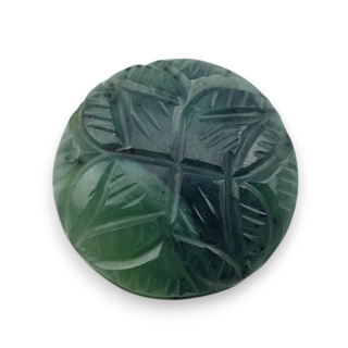 Nephrite carved cabochon fi 20 mm no 67