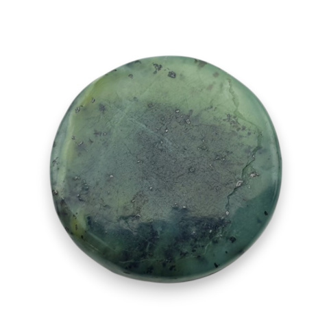 Nephrite carved cabochon fi 20 mm no 67 Nephrite carved cabochon fi 20 mm no 67