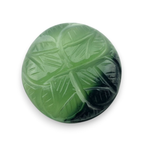 Nephrite carved cabochon fi 20 mm no 71