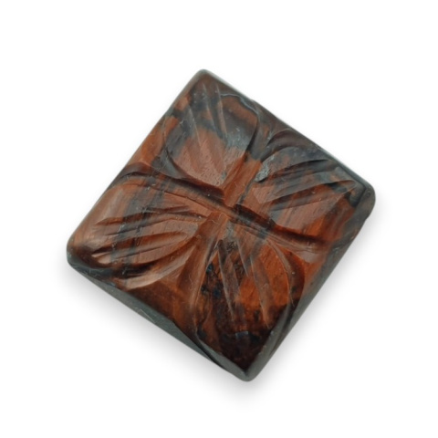 Red tiger's eye carved cabochon 17x16 mm no 71 Red tiger's eye carved cabochon 17x16 mm no 71