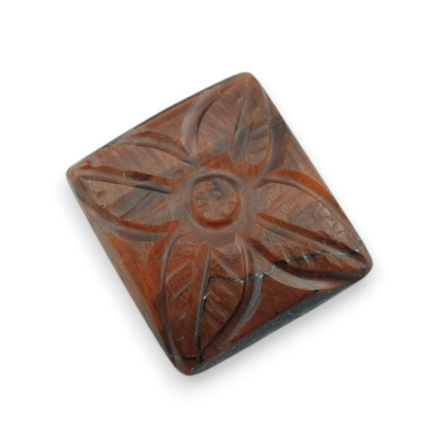 Red tiger's eye carved cabochon 20x18 mm no 16 Red tiger's eye carved cabochon 20x18 mm no 16