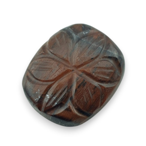 Red tiger's eye carved cabochon 21x17 mm no 27 Red tiger's eye carved cabochon 21x17 mm no 27