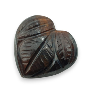 Red tiger's eye carved cabochon 21x20 mm no 75