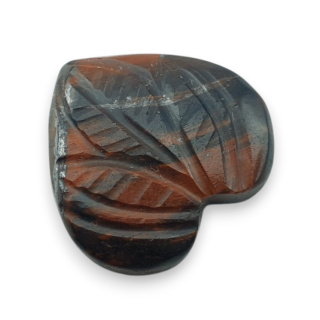 Red tiger's eye carved cabochon 21x20 mm no 78