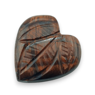 Red tiger's eye carved cabochon 21x21 mm no 74