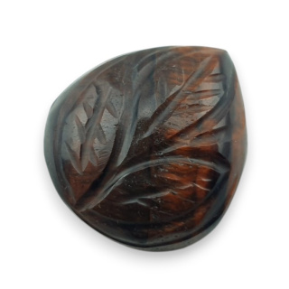 Red tiger's eye carved cabochon 22x20 mm no 59