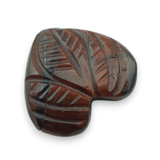 Red tiger's eye carved cabochon 22x20 mm no 73