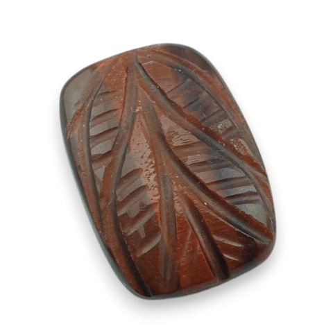Red tiger's eye carved cabochon 23x16 mm no 44 Red tiger's eye carved cabochon 23x16 mm no 44