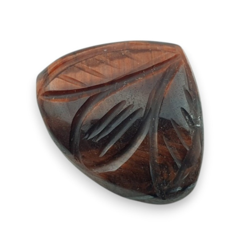 Red tiger's eye carved cabochon 23x19 mm no 77 Red tiger's eye carved cabochon 23x19 mm no 77