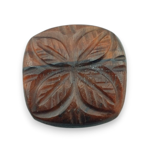Red tiger's eye carved cabochon 23x23 mm no 19 Red tiger's eye carved cabochon 23x23 mm no 19
