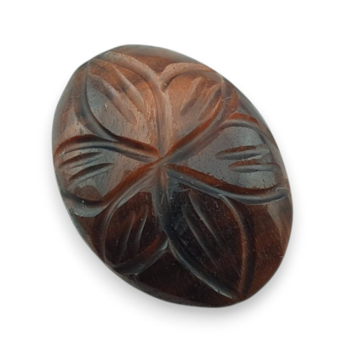 Red tiger's eye carved cabochon 24x18 mm no 68 Red tiger's eye carved cabochon 24x18 mm no 68
