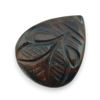 Red tiger's eye carved cabochon 25x20 mm no 39