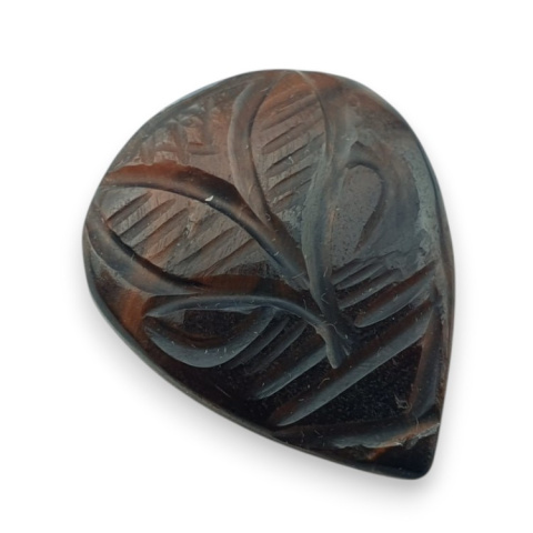 Red tiger's eye carved cabochon 25x20 mm no 39 Red tiger's eye carved cabochon 25x20 mm no 39