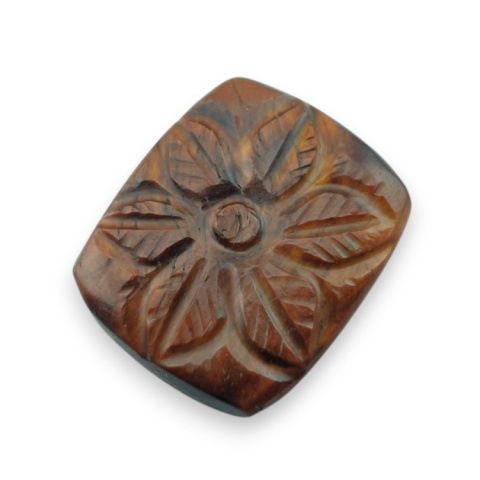 Red tiger's eye carved cabochon 25x21 mm no 56 Red tiger's eye carved cabochon 25x21 mm no 56