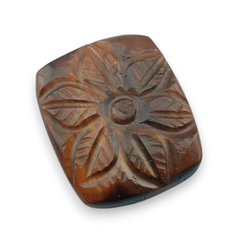 Red tiger's eye carved cabochon 25x21 mm no 56 Red tiger's eye carved cabochon 25x21 mm no 56