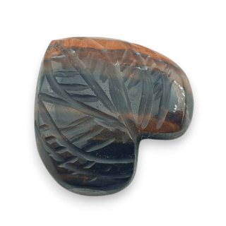 Red tiger's eye carved cabochon 25x24 mm no 43