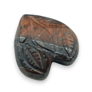Red tiger's eye carved cabochon 25x24 mm no 4