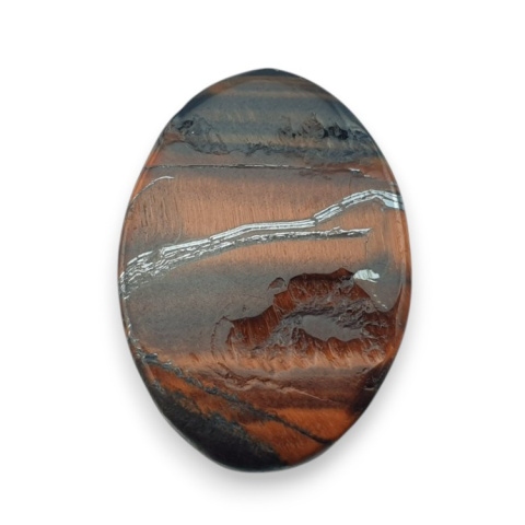 Red tiger's eye carved cabochon 26x18 mm no 41 Red tiger's eye carved cabochon 26x18 mm no 41