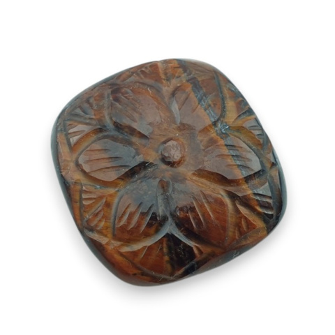 Red tiger's eye carved cabochon 26x24 mm no 20 Red tiger's eye carved cabochon 26x24 mm no 20