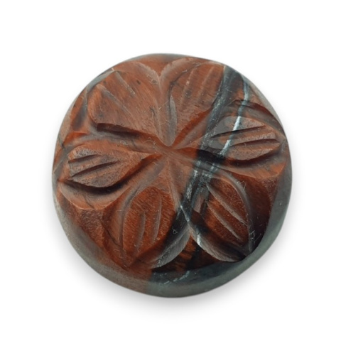 Red tiger's eye carved cabochon fi 19 mm no 65 Red tiger's eye carved cabochon fi 19 mm no 65