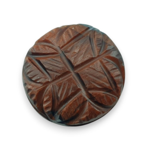 Red tiger's eye carved cabochon fi 21 mm no 33 Red tiger's eye carved cabochon fi 21 mm no 33