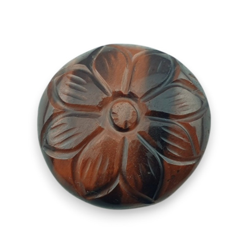 Red tiger's eye carved cabochon fi 24 mm no 17 Red tiger's eye carved cabochon fi 24 mm no 17