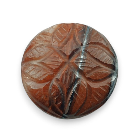 Red tiger's eye carved cabochon fi 24 mm no 9 Red tiger's eye carved cabochon fi 24 mm no 9