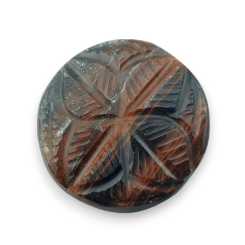 Red tiger's eye carved cabochon fi 25 mm no 13 Red tiger's eye carved cabochon fi 25 mm no 13
