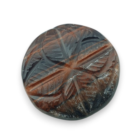 Red tiger's eye carved cabochon fi 25 mm no 13 Red tiger's eye carved cabochon fi 25 mm no 13
