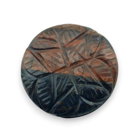 Red tiger's eye carved cabochon fi 25 mm no 70 Red tiger's eye carved cabochon fi 25 mm no 70