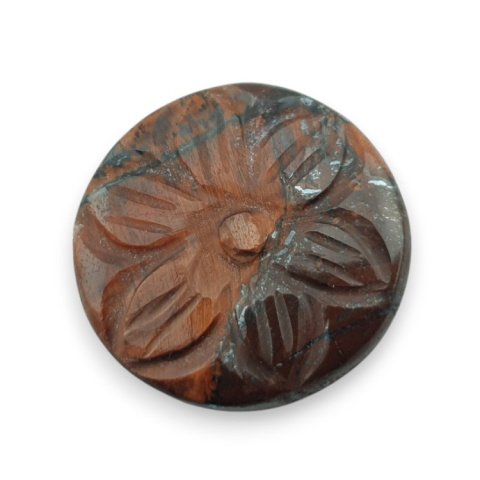 Red tiger's eye carved cabochon fi 25 mm no 8 Red tiger's eye carved cabochon fi 25 mm no 8