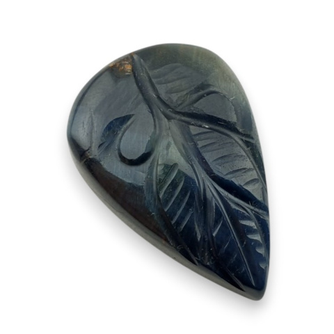Blue tiger's eye carved cabochon 27x18 mm no 149 Blue tiger's eye carved cabochon 27x18 mm no 149