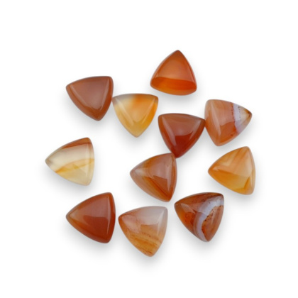 Agate cabochon trillion 10x10 mm 1 pc