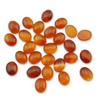 Agate carnelian cabochon 10x8 mm 1 pc
