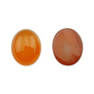 Agate carnelian cabochon 10x8 mm 1 pc