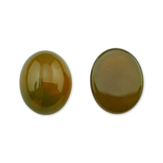 Peacock agate cabochon 10x8 mm 1 pc