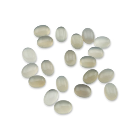 Grey agate cabochon 8x6 mm 1 pc Grey agate cabochon 8x6 mm 1 pc