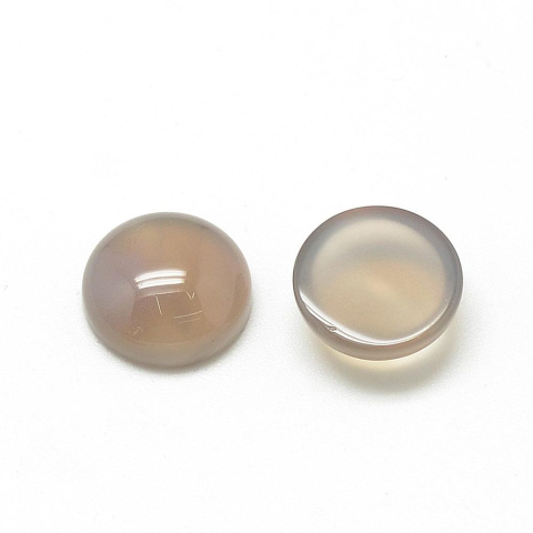 Grey agate cabochon 8 mm diameter 1 pc Grey agate cabochon 8 mm diameter 1 pc