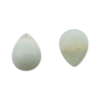 Amazonite teardrop cabochon 8x6 mm 1 pc